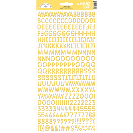 Doodlebug Alphabet Soup Puffy Stickers  - Bumblebee