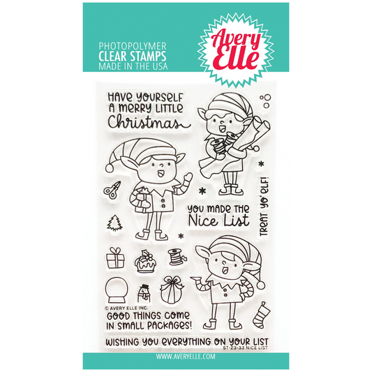 Avery Elle Clear Stamp Set-Nice List