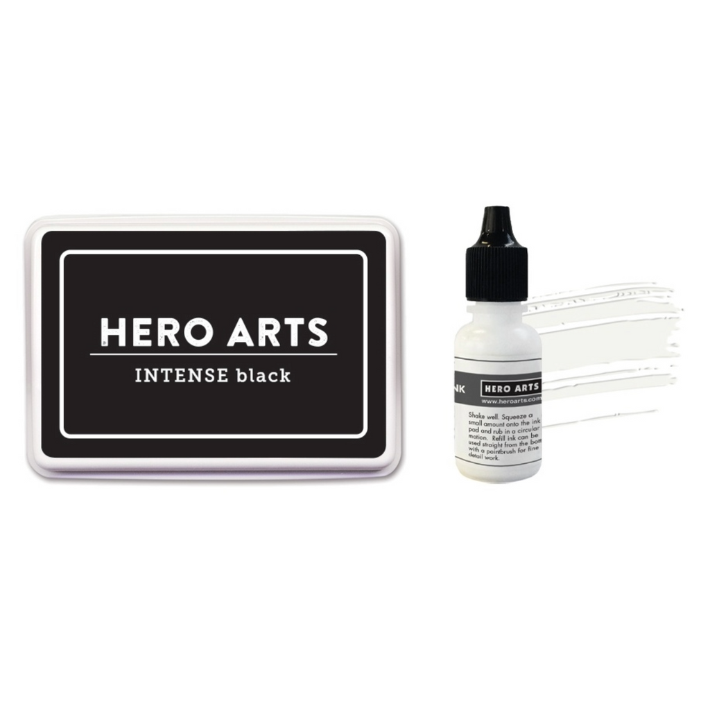 Intense Black Ink Pad + Reinker Bundle