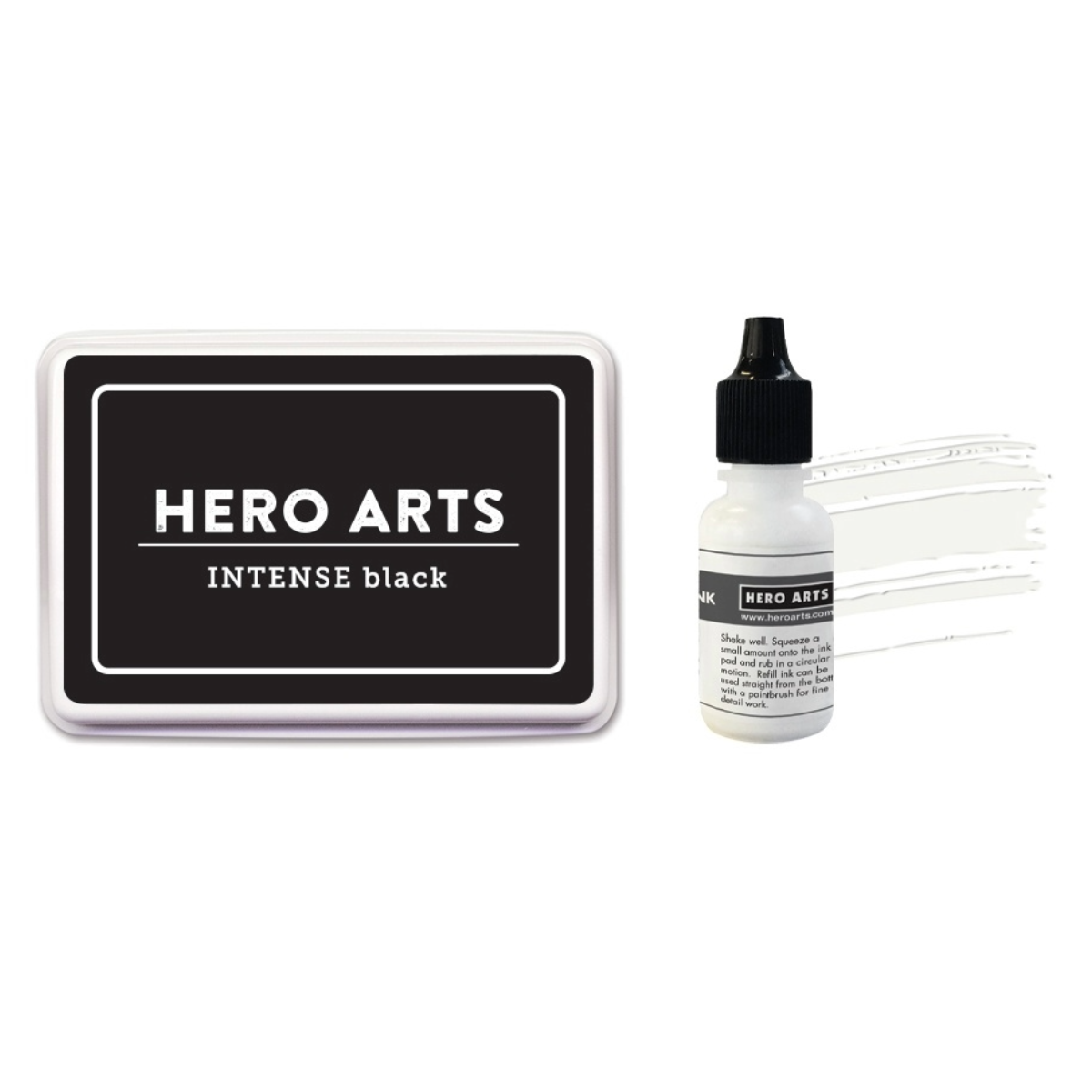 Intense Black Ink Pad + Reinker Bundle