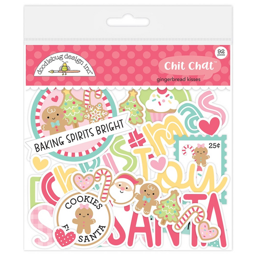 Doodlebug Gingerbread Kisses Odds & Ends Chit Chat Die-Cuts