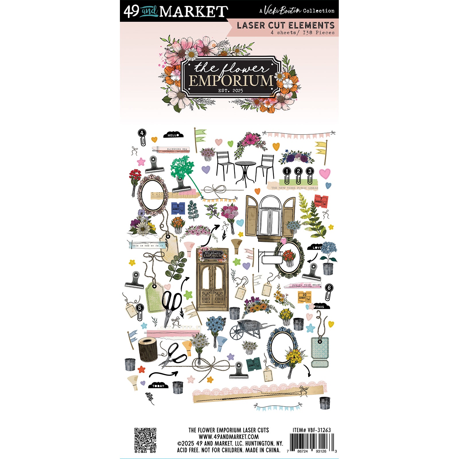 49 And Market The Flower Emporium Laser Cut Outs-Elements