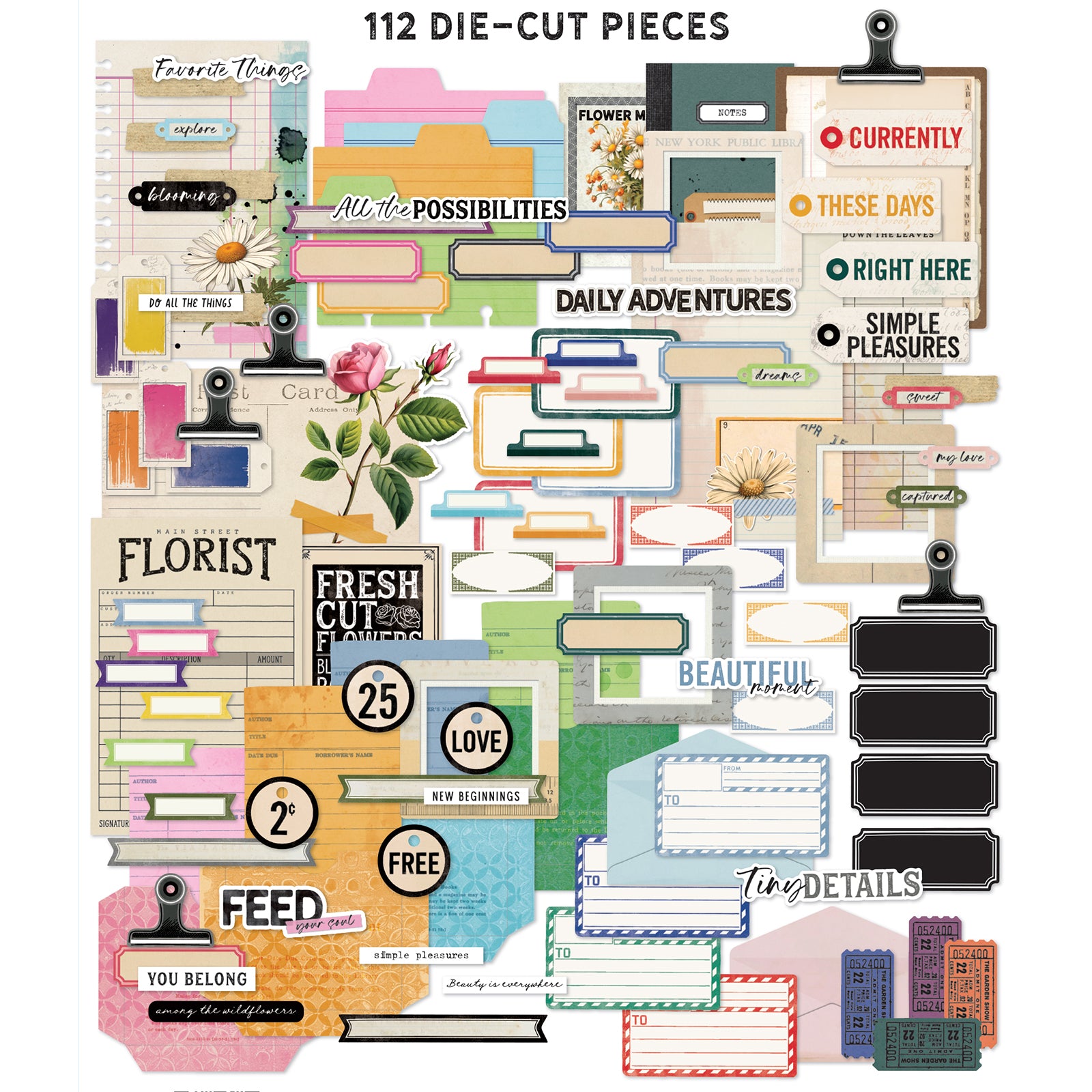 The Flower Emporium Die-Cuts-Journaling