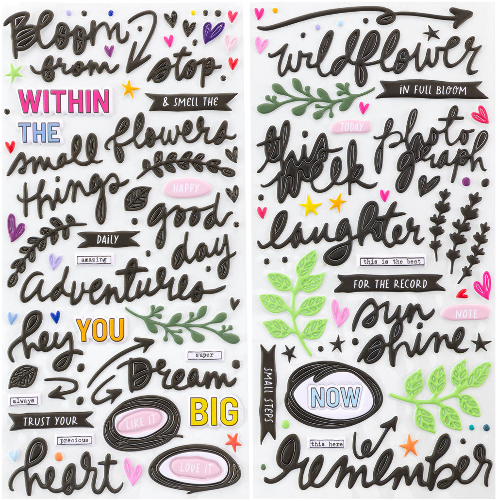 49 And Market The Flower Emporium Puffy Stickers