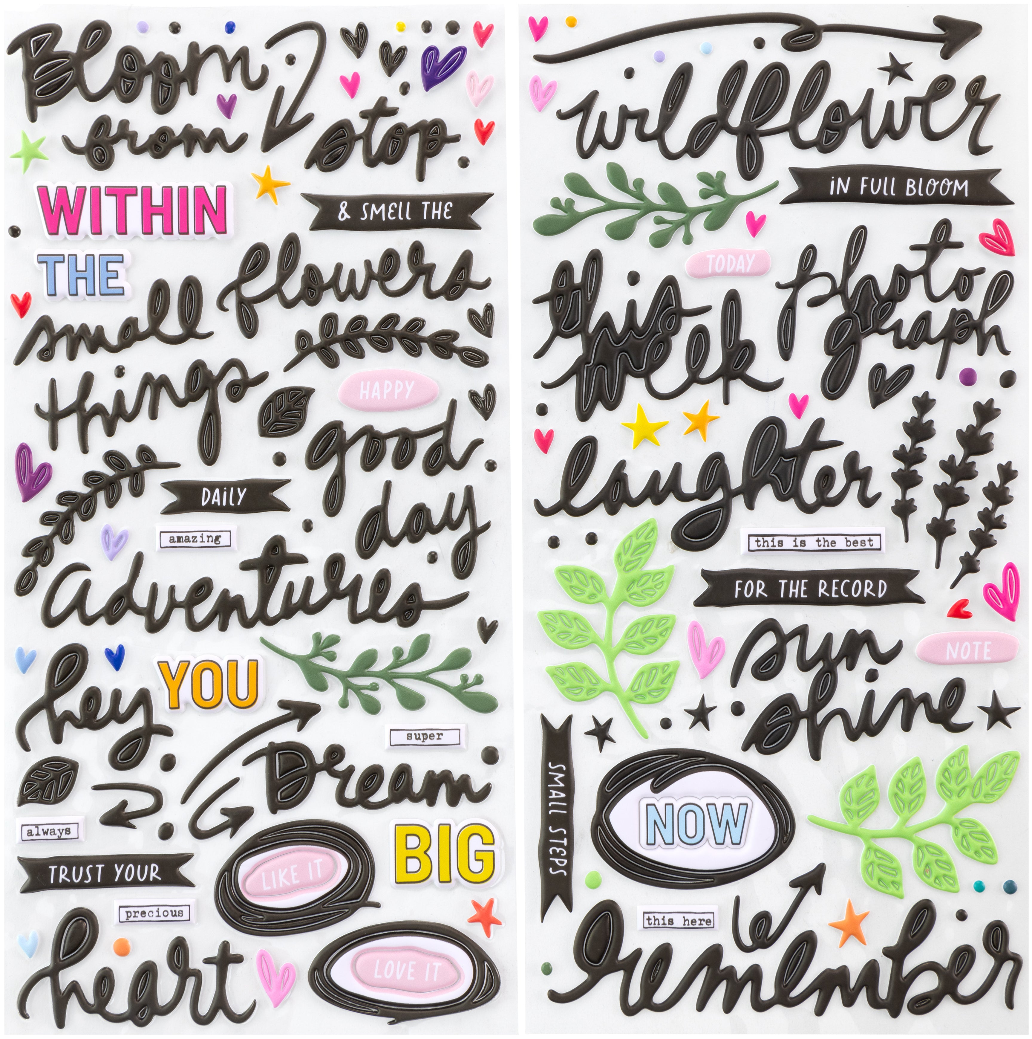 49 And Market The Flower Emporium Puffy Stickers