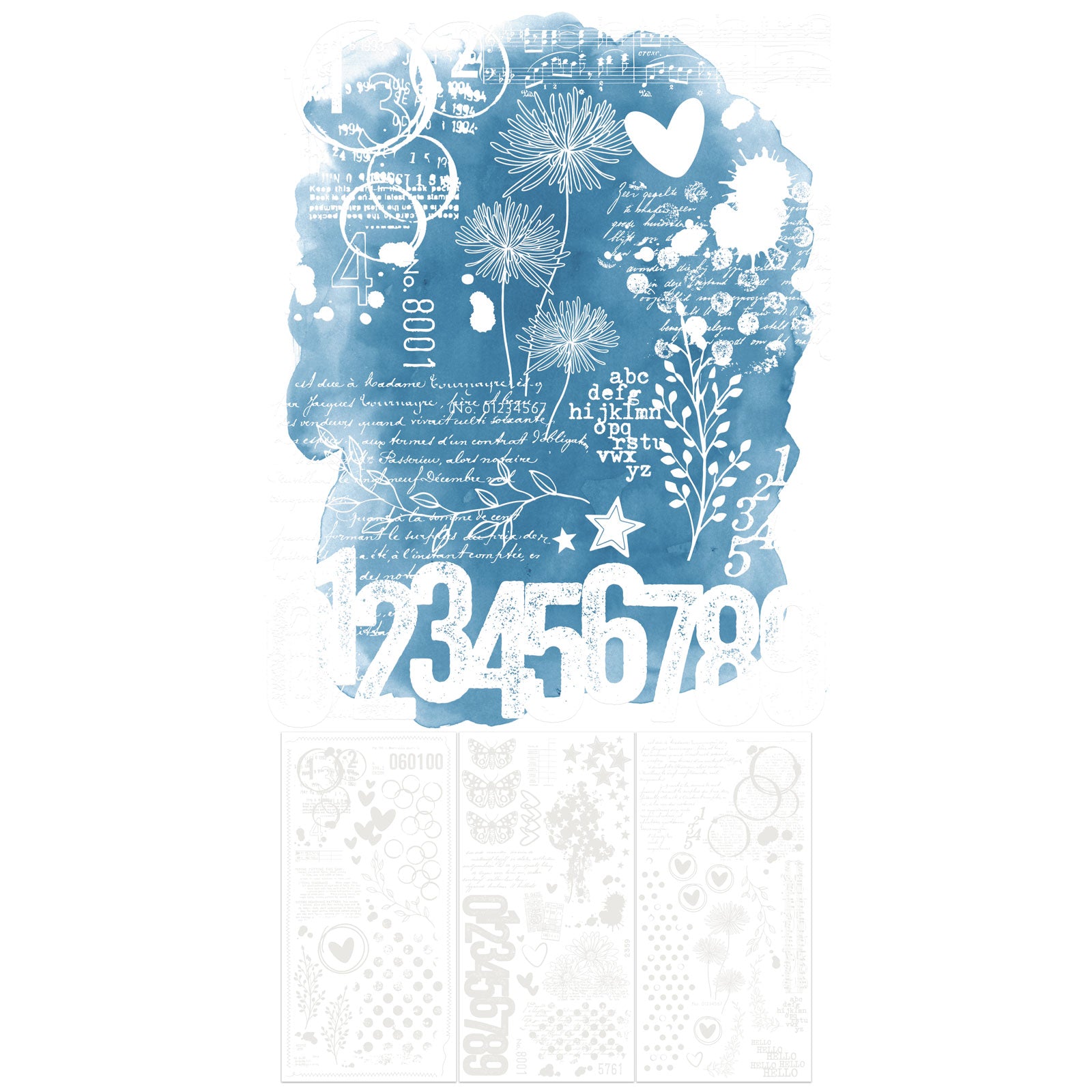 49 And Market Rub-On Transfer Set-Irresistible Curiosities By Vicki Boutin