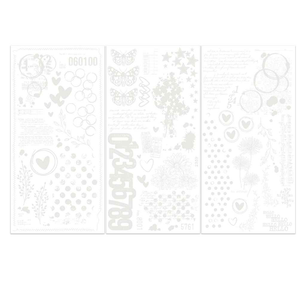 49 And Market Rub-On Transfer Set-Irresistible Curiosities By Vicki Boutin