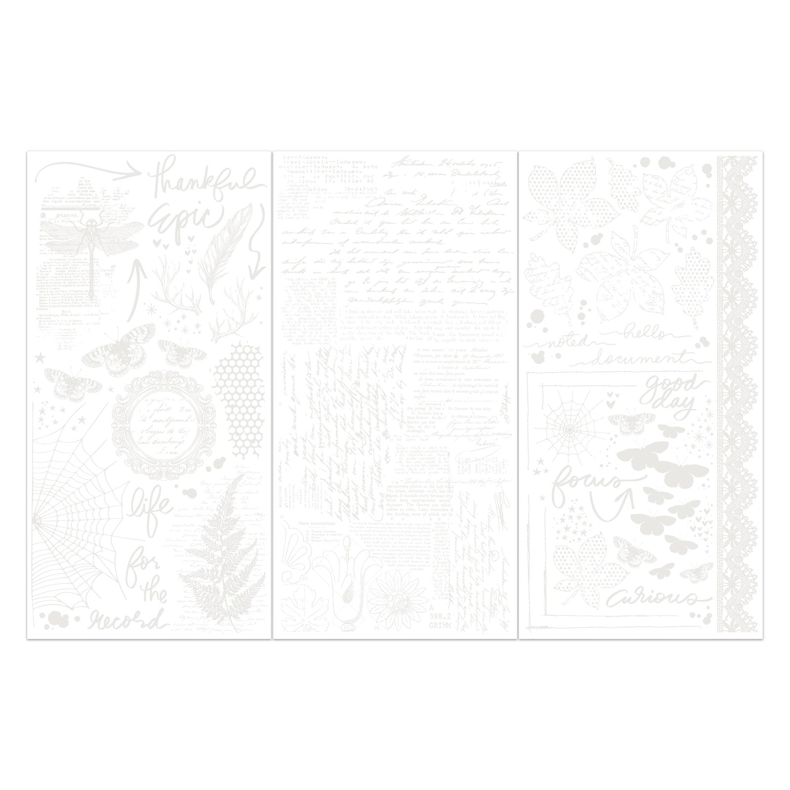 49 And Market Rub-On Transfer Set-Irresistible Focus By Vicki Boutin