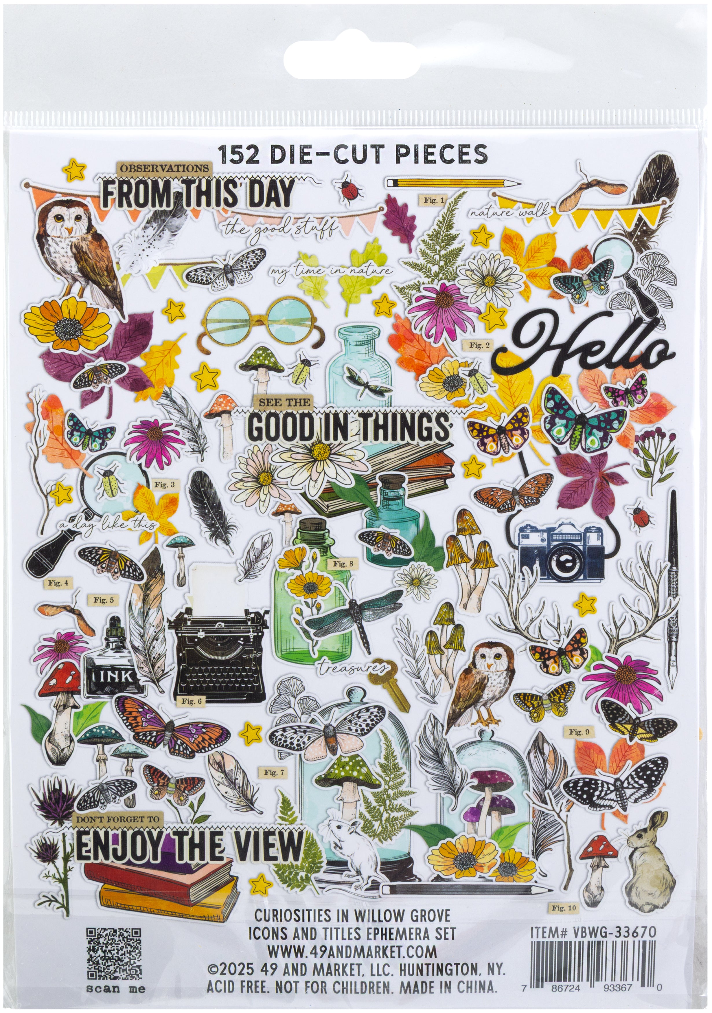 49 And Market Curiosities In Willow Grove Ephemera Set-Icons And Titles