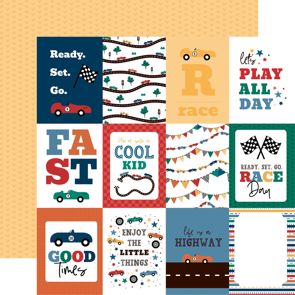 Echo Park Vroom! Collection Kit 12"X12"