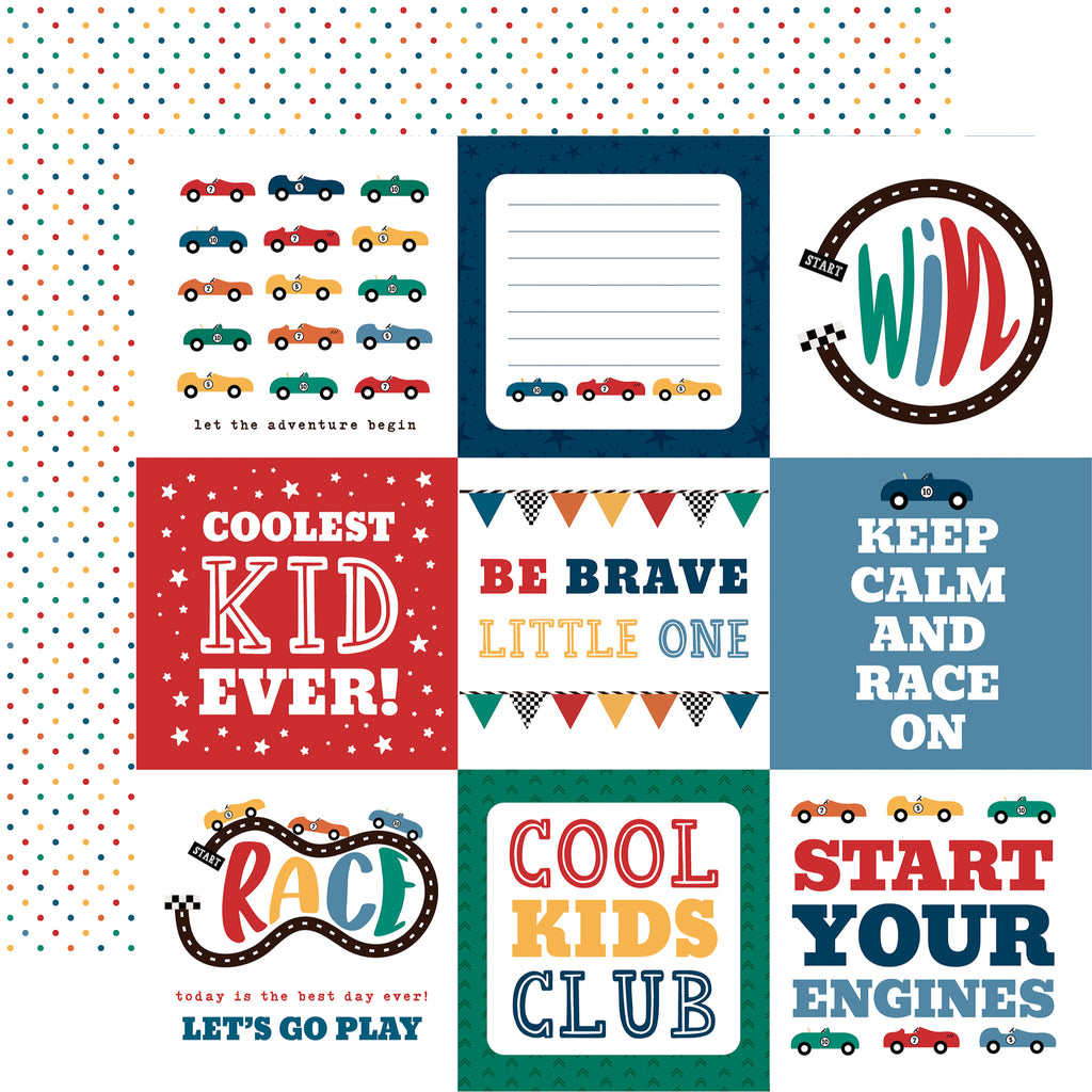 Echo Park Vroom! Collection Kit 12"X12"