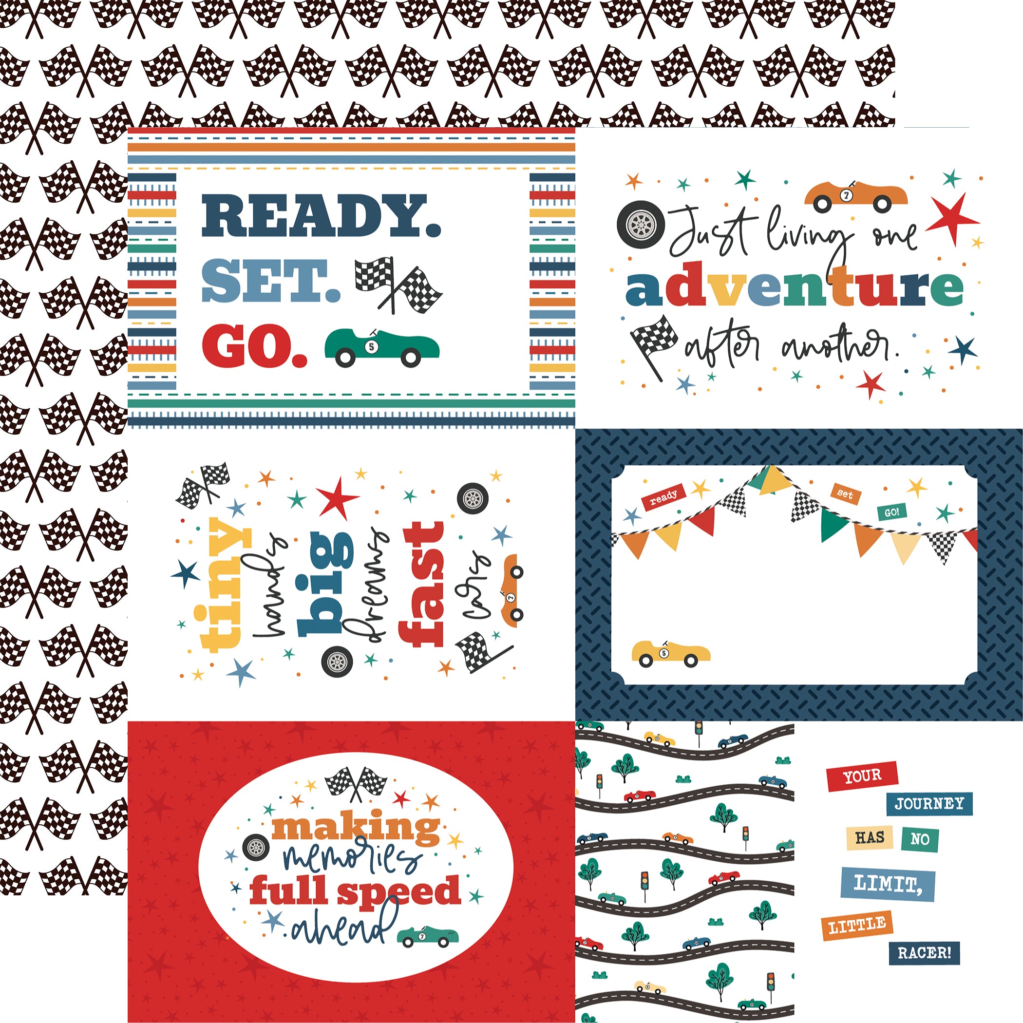 Echo Park Vroom! Collection Kit 12"X12"