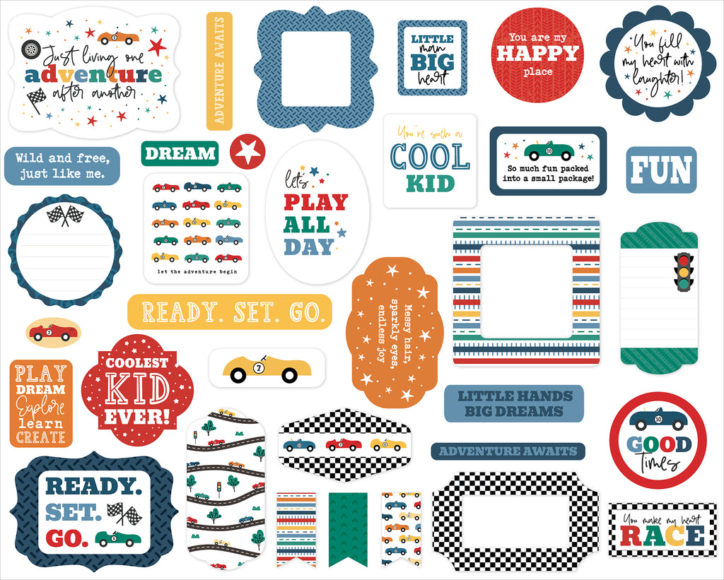 Echo Park Vroom! Ephemera Icons