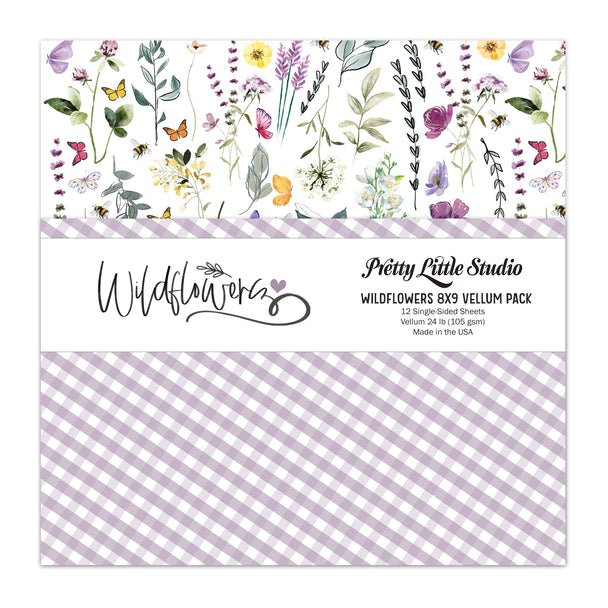 Pretty Little Studio Wildflower Vellum Pack | Wildflowers 8x9