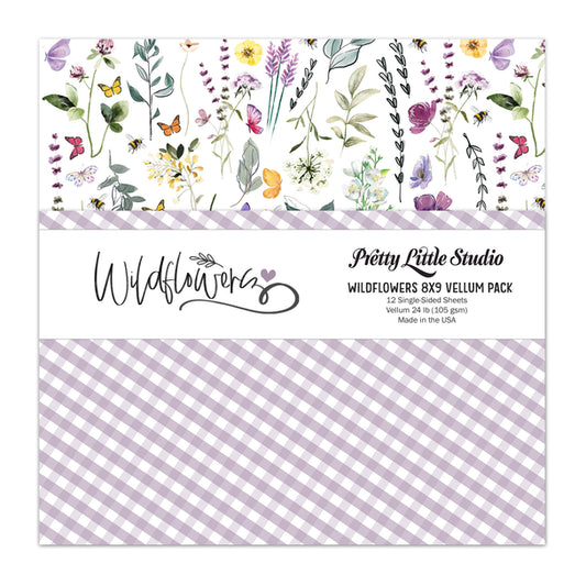 Pretty Little Studio Wildflower Vellum Pack | Wildflowers 8x9