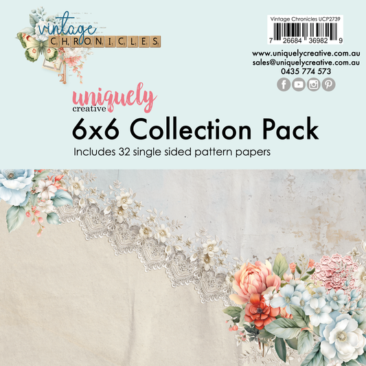 Uniquely Creative Vintage Chronicles 6 x 6 Collection Pack
