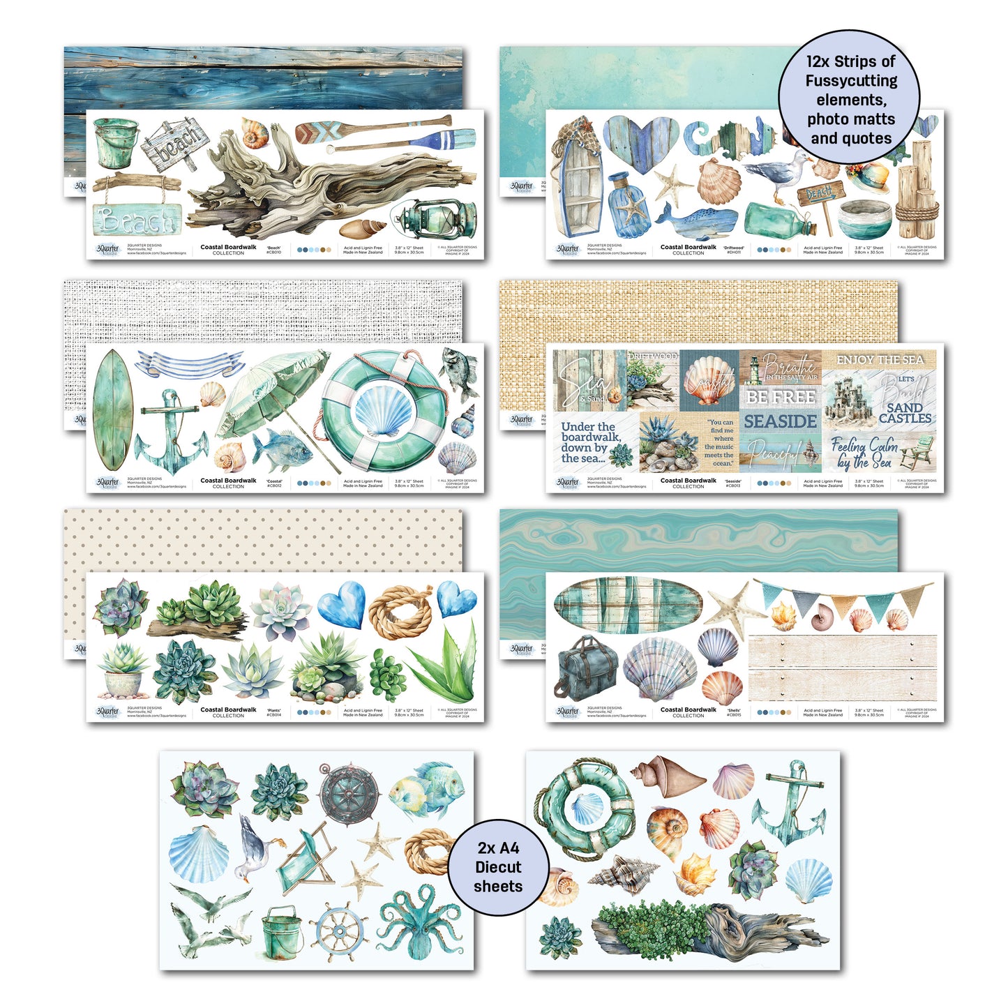 3Quarter Designs Coastal Boardwalk Collection Kit