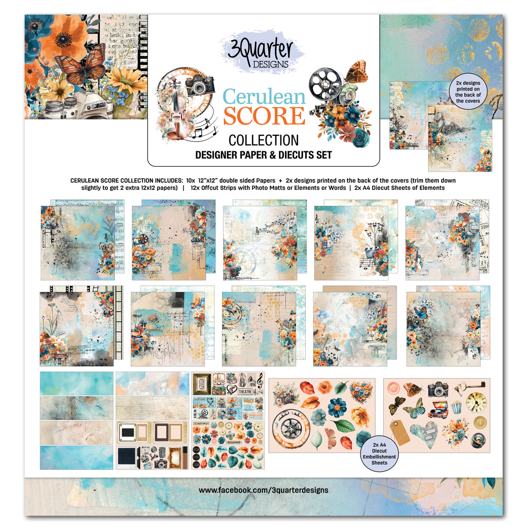 3Quarter Designs Cerulean Score Collection Kit