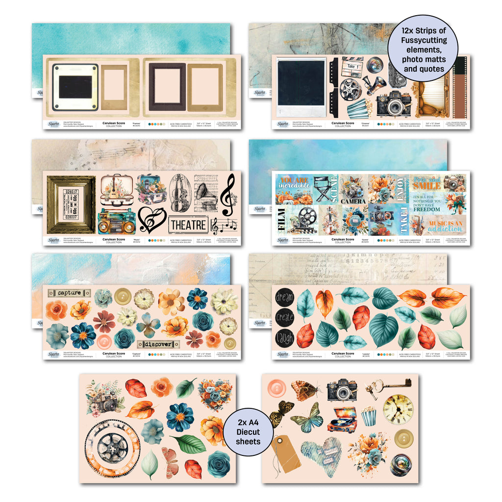 3Quarter Designs Cerulean Score Collection Kit