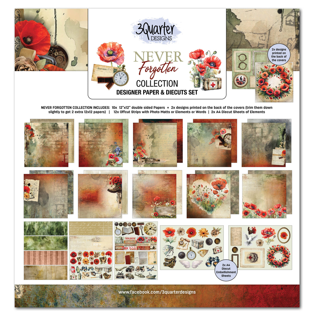 3Quarter Designs Never Forgotten Collection Kit