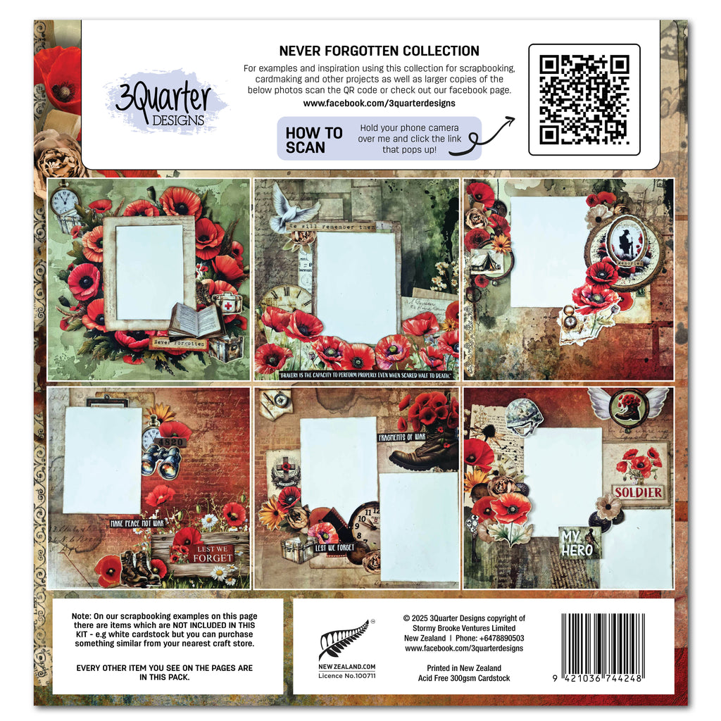 3Quarter Designs Never Forgotten Collection Kit