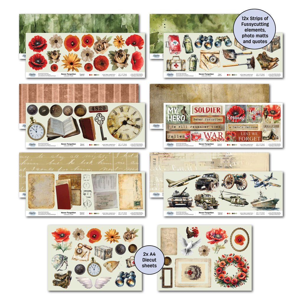 3Quarter Designs Never Forgotten Collection Kit