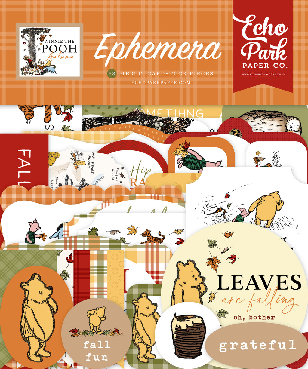 Echo Park Winnie The Pooh Autumn Ephemera-Icons