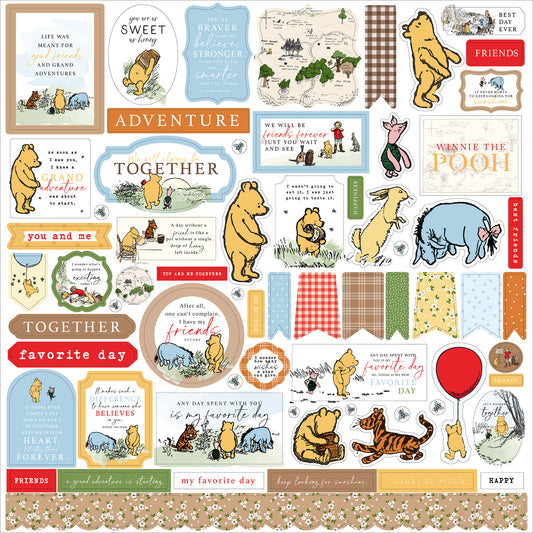 Echo Park Winnie The Pooh Cardstock Stickers