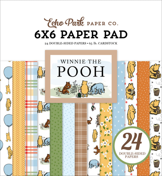 Echo Park Winnie The Pooh Double-Sided Paper Pad 6"X6"