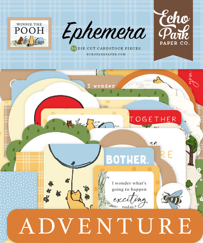 Echo Park Winnie The Pooh Cardstock Ephemera -Icons