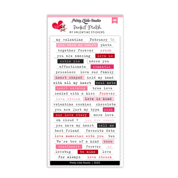 Pretty Little Studio Perfect Match Stickers | My Valentine