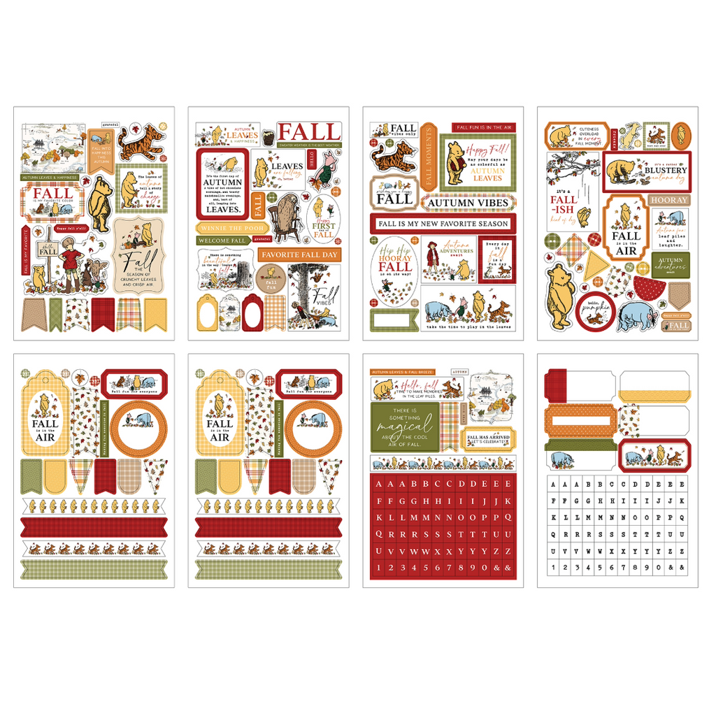 Echo Park Winnie The Pooh Autumn Sticker Book