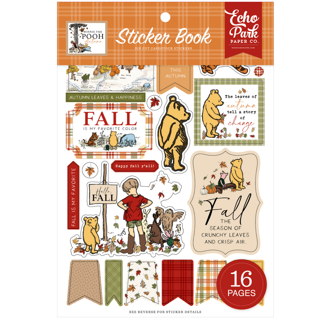 Echo Park Winnie The Pooh Autumn Sticker Book