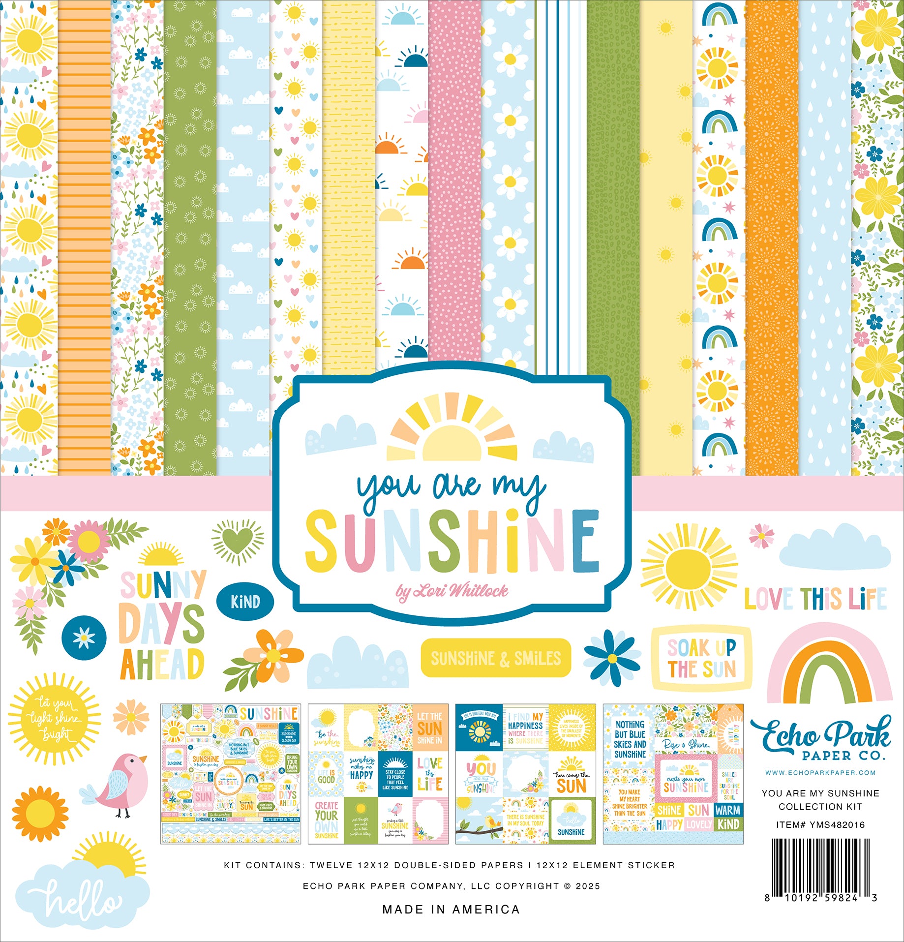 Echo Park You Are My Sunshine Collection Kit 12"X12"