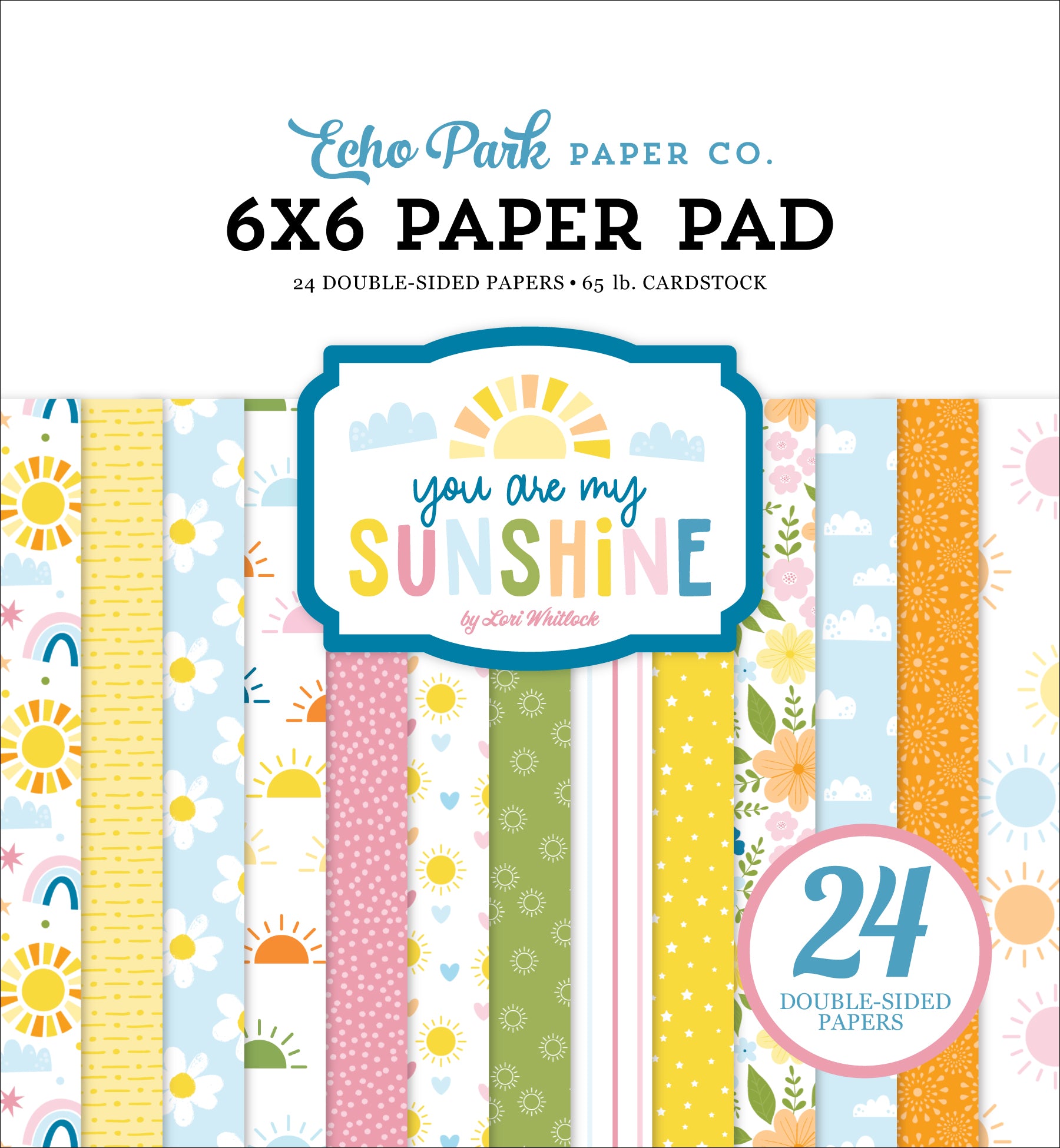 Echo Park You Are My Sunshine Paper Pad 6"X6"