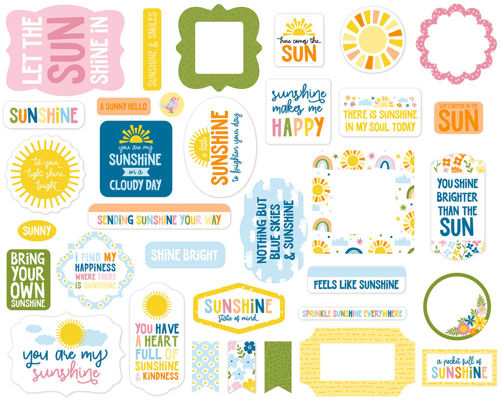 Echo Park You Are My Sunshine Cardstock Ephemera