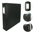 Faux Leather 3D Ring Album Black