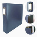 Faux Leather 3D Ring Album Cobalt Blue