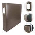 Faux Leather 3D Ring Album Dark Brown