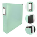 Faux Leather 3D Ring Album Mint Blue