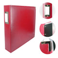 Faux Leather 3D Ring Album Red