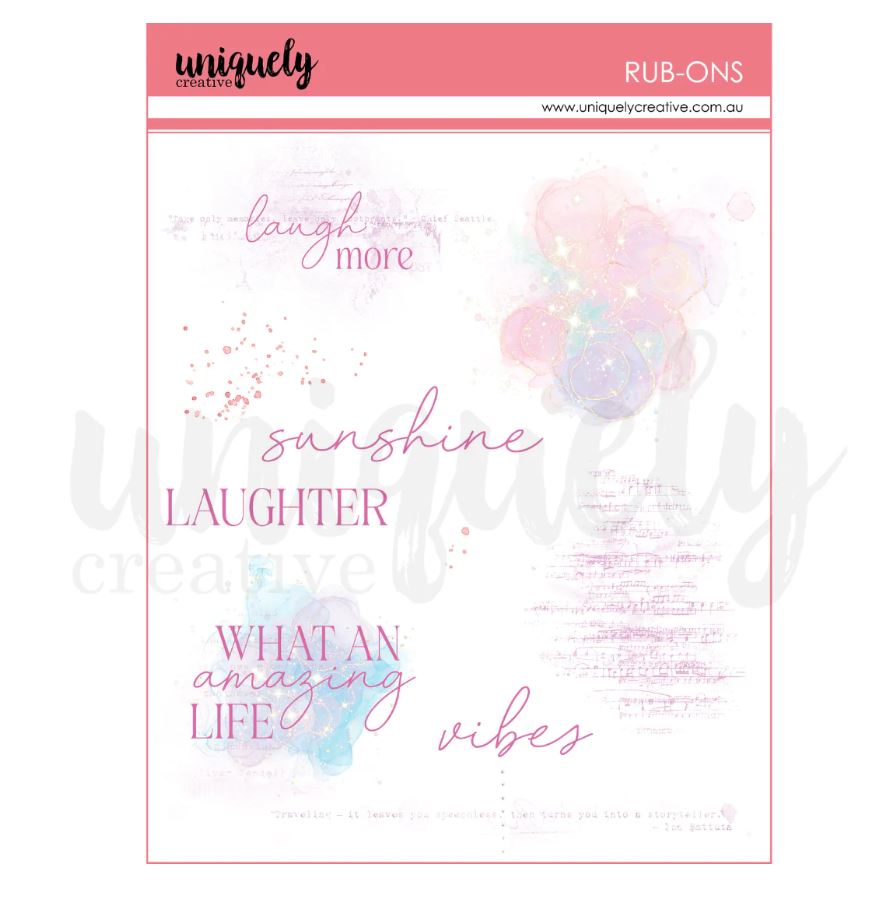 Uniquely Creative Flowering Utopia Background Rub-ons