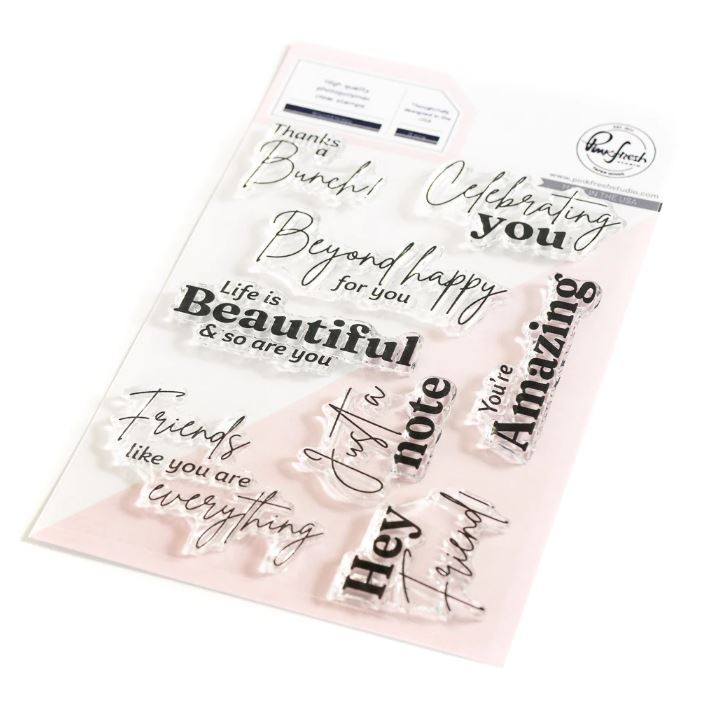 Pinkfresh Studio Beyond Happy stamp