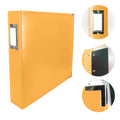 Faux Leather 3D Ring Album Buttercup Yellow
