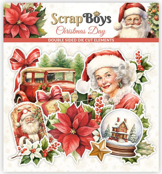 Scrapboys Christmas Day - Die Cut Pack (Double Sided)