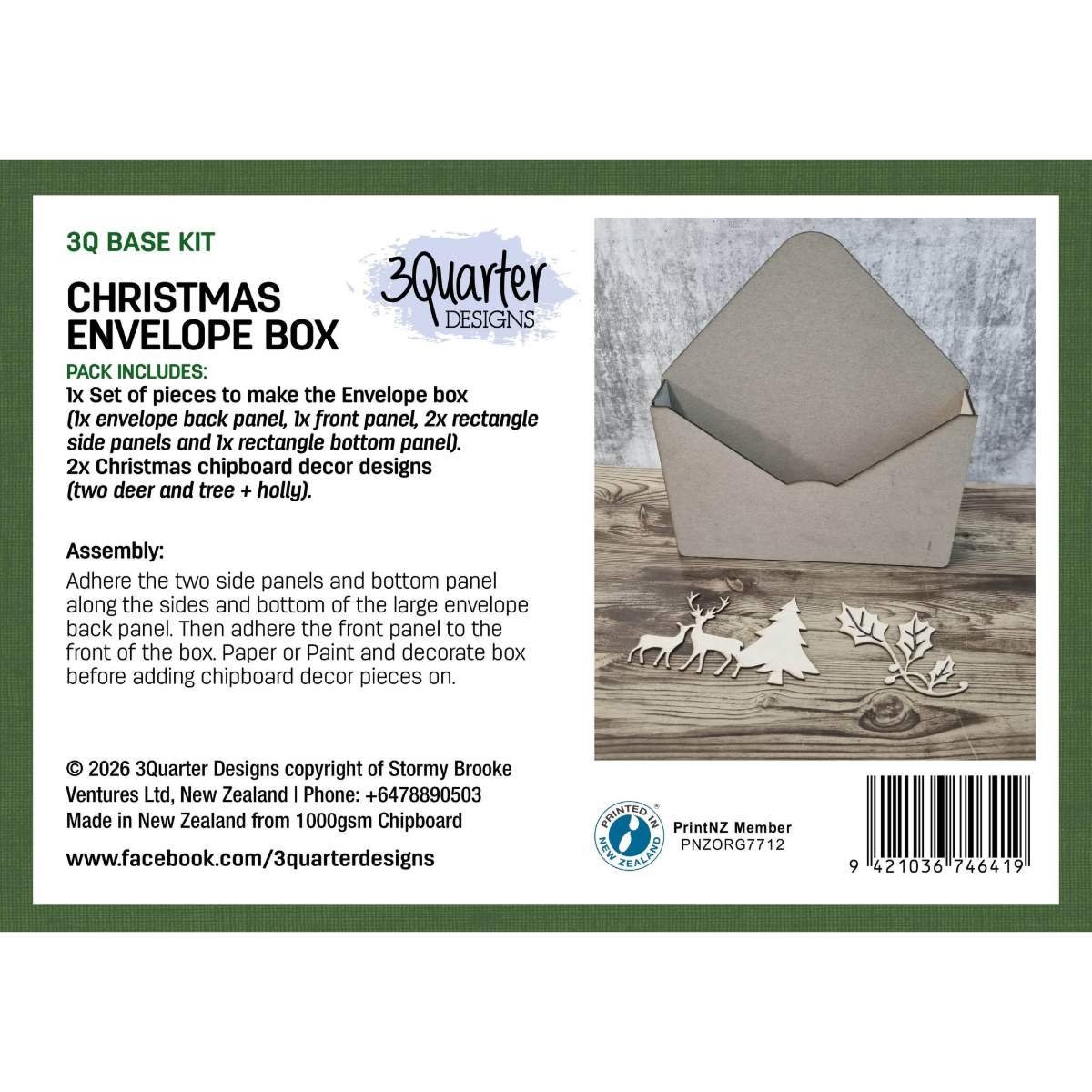 Christmas Envelope Box