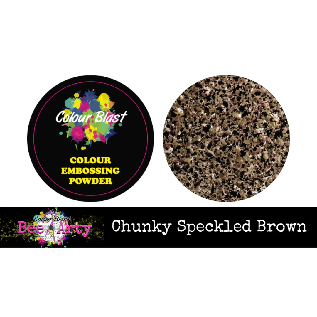 Bee Arty Embossing Powder - Chunky Brown Speckled