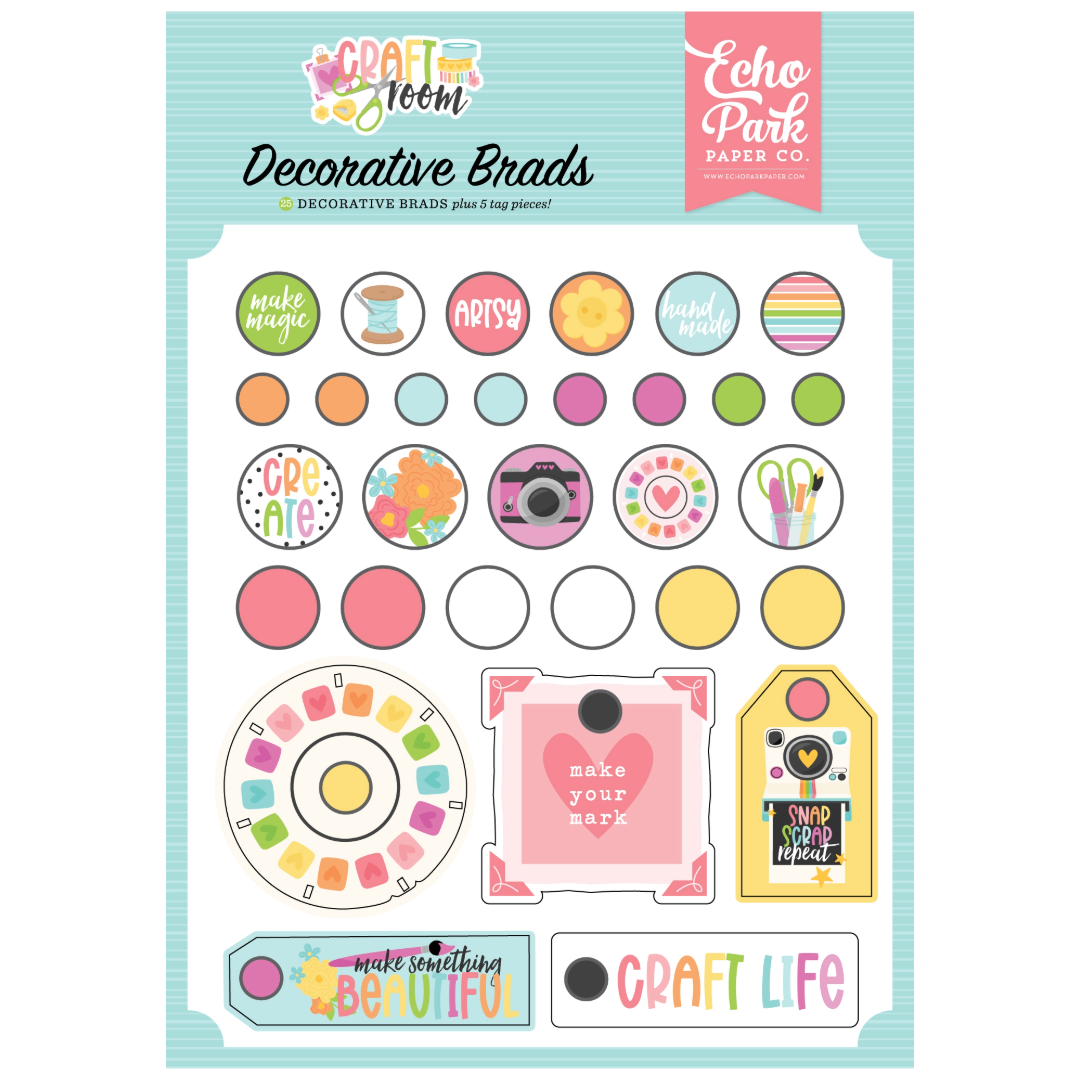 Craft Room -  Decorative Brads