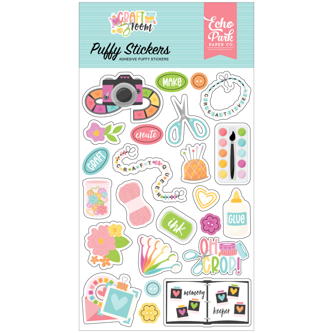 Craft Room - Puffy Stickers