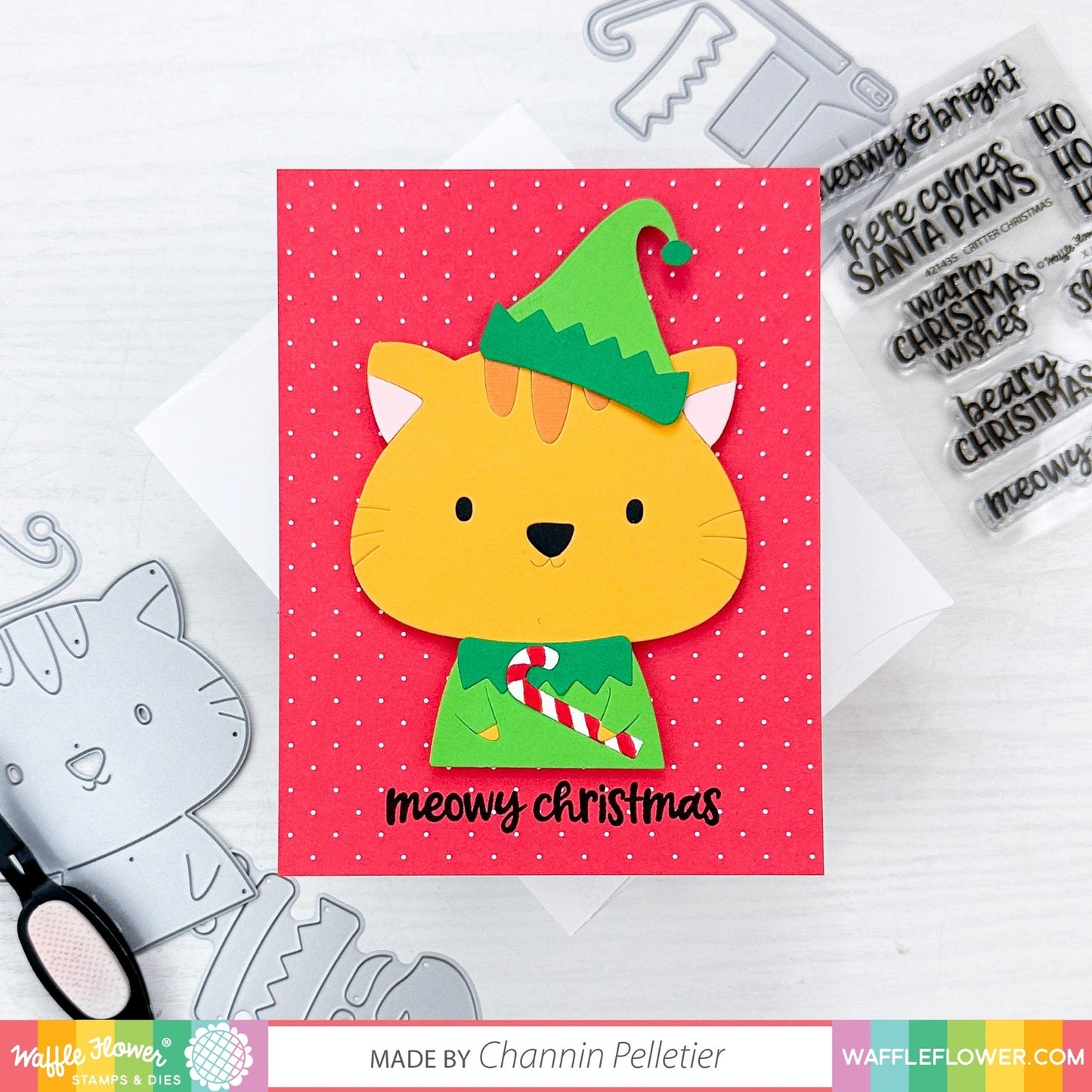 Waffle Flower Critter Christmas Stamp Set